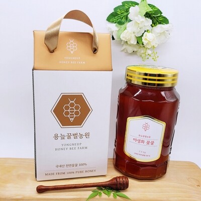 인제로컬푸드,프리미엄1+등급 벌꿀 야생화꿀 12gx10개입 1kg 1.2kg 2.4kg [로컬푸드]